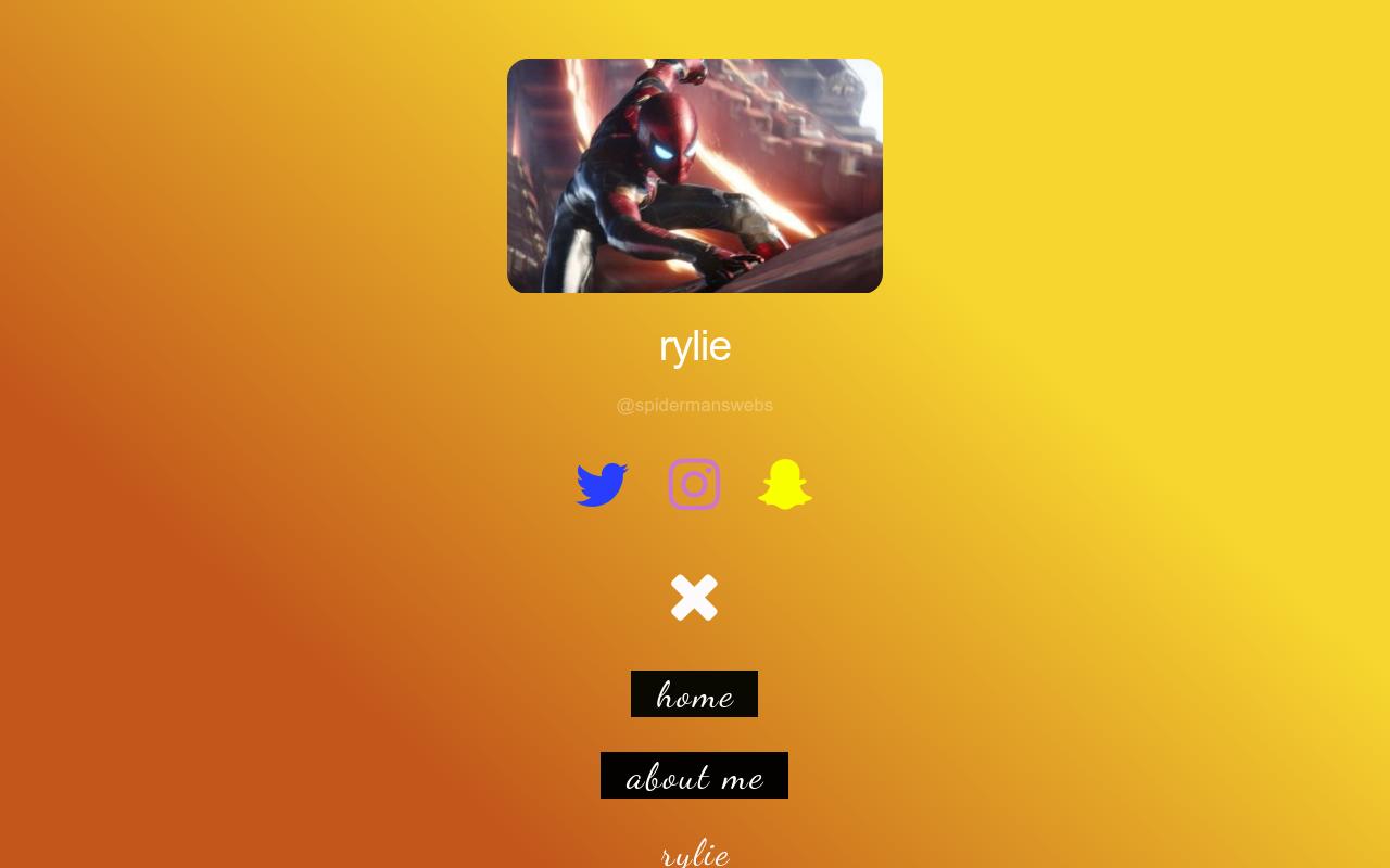 Carrd profile picture for @rylie